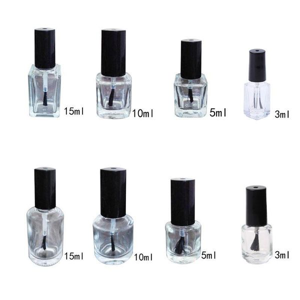 3/5/10/15ml empty nail polish glass bottle clear portable uv gel container refilled storage box square round makeup tube brush bottles & jar
3/5/10/15ml empty nail polish glass bottle clear portable uv gel container refilled storage box square round makeup tube brush bottles & jar