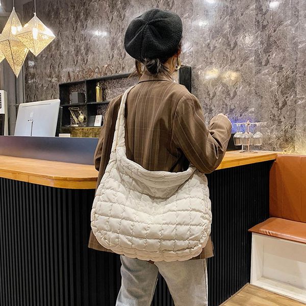 fashion down the fabric shoulder bag women new fold clouds large capacity soft solid color shopping bags cool girl school bag, Brown;gray
fashion down the fabric shoulder bag women new fold clouds large capacity soft solid color shopping bags cool girl school bag, Brown;gray