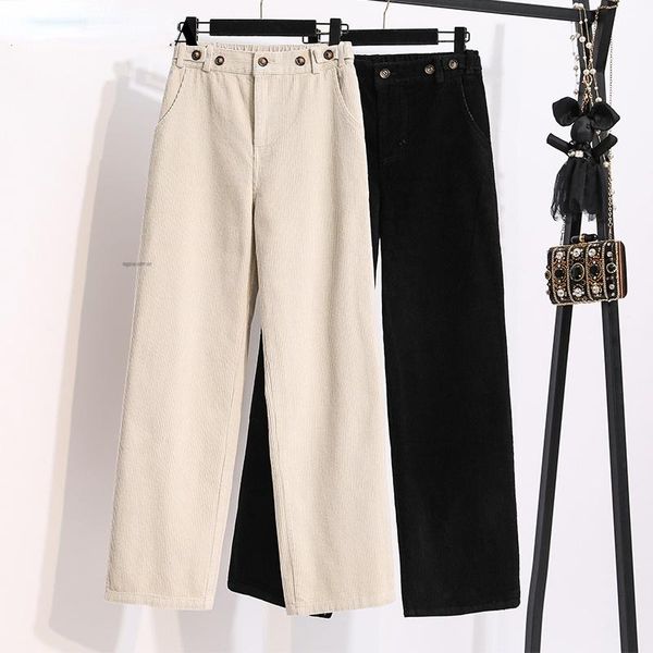 women's pants & capris autumn winter women korean style loose corduroy wide leg trousers lady casual high waist elastic button straight, Black;white
women's pants & capris autumn winter women korean style loose corduroy wide leg trousers lady casual high waist elastic button straight, Black;white