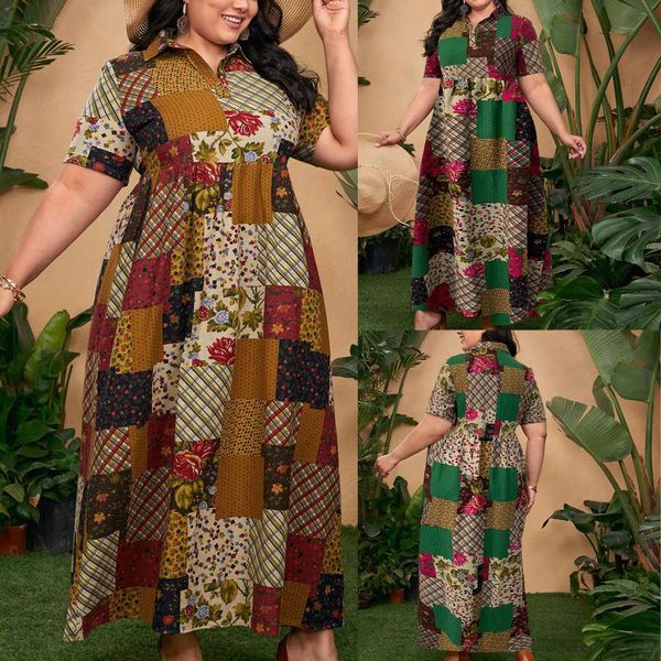 casual dresses summe for women 2021 fashion printed suit collar short sleeve cotton linen long dress robe femme y2k, Black;gray
casual dresses summe for women 2021 fashion printed suit collar short sleeve cotton linen long dress robe femme y2k, Black;gray