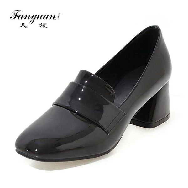 dress shoes fanyuan heels spring big size 33-43 elegant women high pumps office ladies patent pu for work shallow footwear, Black
dress shoes fanyuan heels spring big size 33-43 elegant women high pumps office ladies patent pu for work shallow footwear, Black
