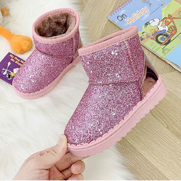 2021 Fashion Girls Boots Winter Kids Shoes Warm Cotton Plush Inside Childrens Snow Boots Non-slippery For Baby Kids Cute Boots, Pink
2021 Fashion Girls Boots Winter Kids Shoes Warm Cotton Plush Inside Childrens Snow Boots Non-slippery For Baby Kids Cute Boots, Pink