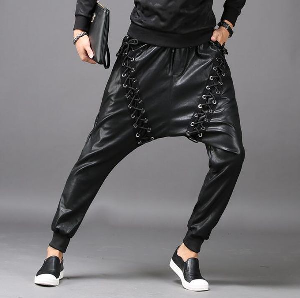black personality fashion slim harem pants mens leather trousers pantalones hombre cargo feet for men pantalon homme men's
black personality fashion slim harem pants mens leather trousers pantalones hombre cargo feet for men pantalon homme men's