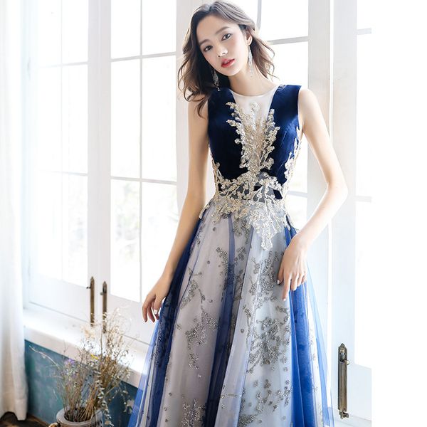 2021 new blue evening dresses jewel neck beaded sequined lace long sleeve prom dress sweep train custom illusion robes de soirée, Black;red
2021 new blue evening dresses jewel neck beaded sequined lace long sleeve prom dress sweep train custom illusion robes de soirée, Black;red