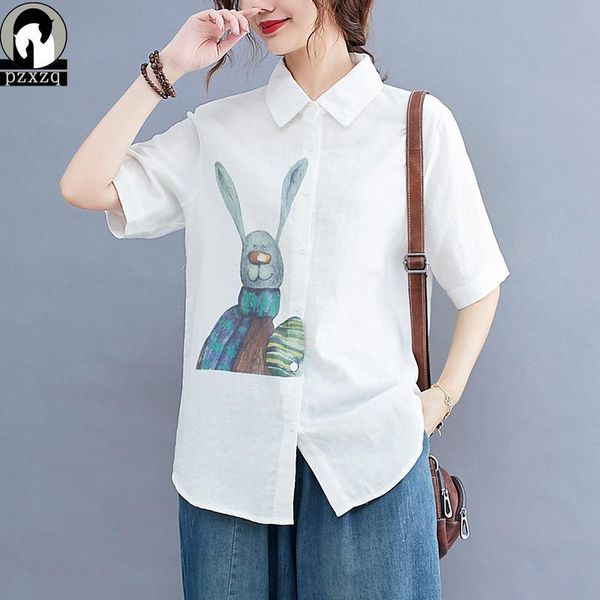 women's blouses & shirts elegant shirt cartoon printing large size casual fashion turn-down collar short-sleeved blouse, White
women's blouses & shirts elegant shirt cartoon printing large size casual fashion turn-down collar short-sleeved blouse, White