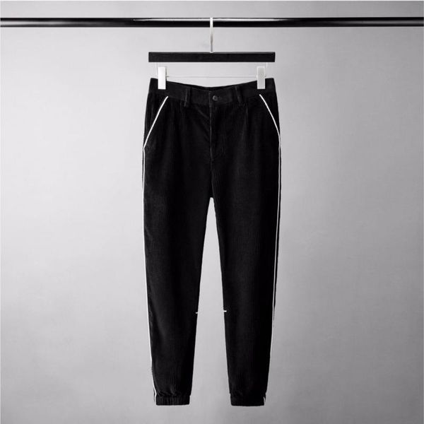 minglu corduroy black male pants white contrast color casual mens fashion slim fit men's trousers 3xl
minglu corduroy black male pants white contrast color casual mens fashion slim fit men's trousers 3xl