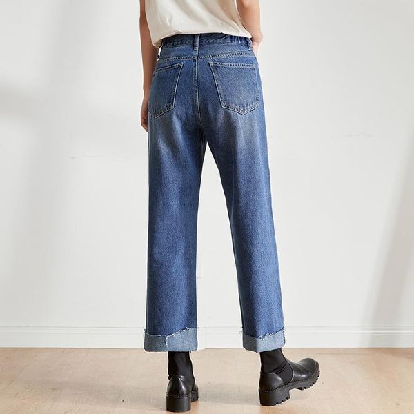 spring high waist wide leg cropped ladies jeans casual elegant female style loose women capri women's, Blue
spring high waist wide leg cropped ladies jeans casual elegant female style loose women capri women's, Blue