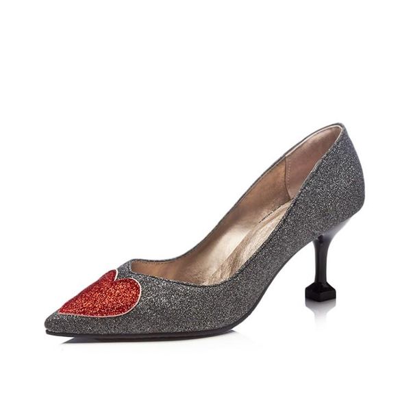 dress shoes oversized pointed heart single ladies high heels women woman pumps, Black
dress shoes oversized pointed heart single ladies high heels women woman pumps, Black