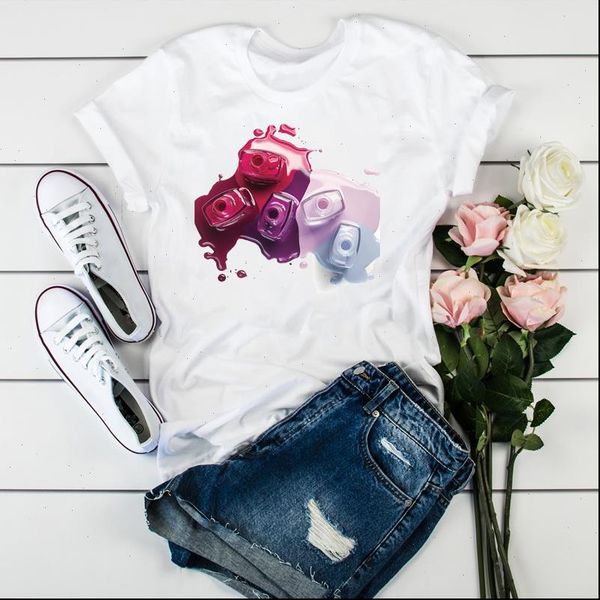 women womens 3d paint print color fashion aesthetic t clothes shirt ladies graphic female tee clothing, White
women womens 3d paint print color fashion aesthetic t clothes shirt ladies graphic female tee clothing, White