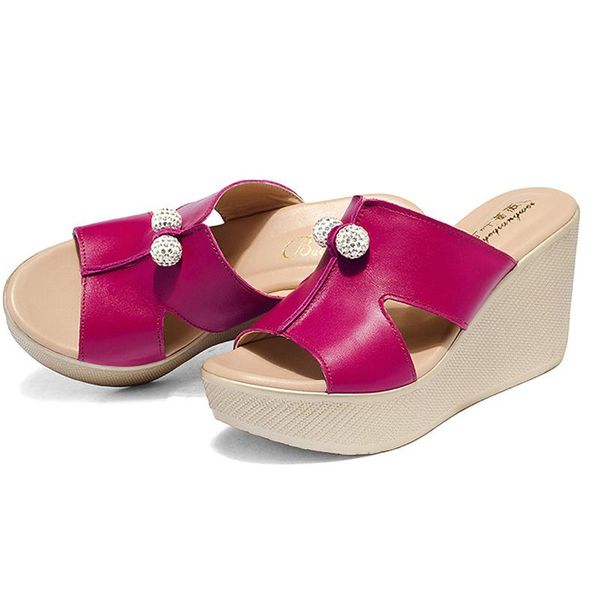 open toe elegant crystal wedge slippers fashion split leather platform shoes large size summer beach women black
open toe elegant crystal wedge slippers fashion split leather platform shoes large size summer beach women black