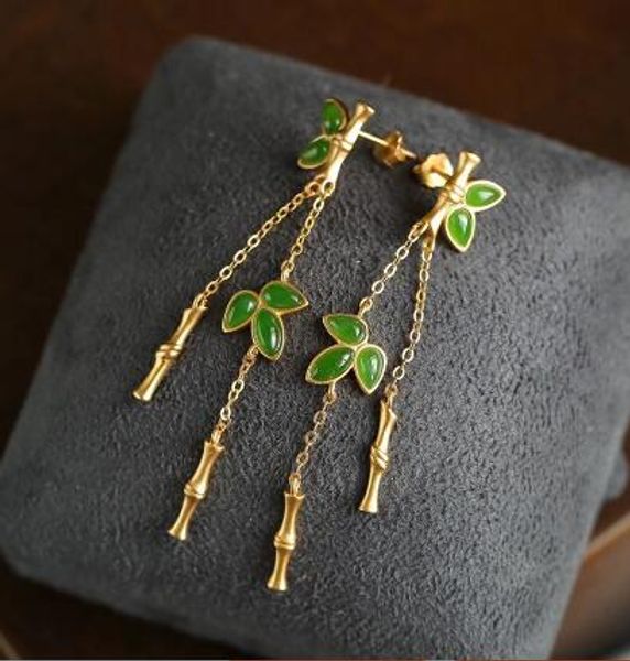 wholesale price 925 silver needle natural green jade leaf earring jewellery, Golden;silver
wholesale price 925 silver needle natural green jade leaf earring jewellery, Golden;silver