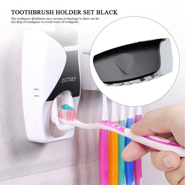 bathroom accessories automatic toothpaste dispenser tools wall mount for toothbrush holder storage rack set squeezer holders
bathroom accessories automatic toothpaste dispenser tools wall mount for toothbrush holder storage rack set squeezer holders