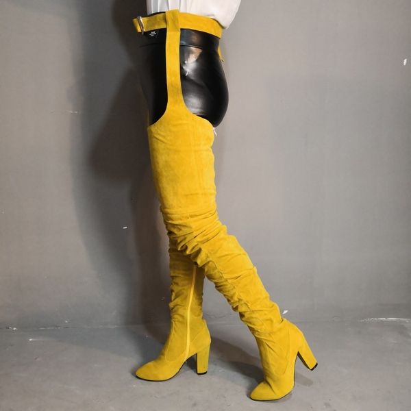 boots i see a woman on her knee boots square high heels toe round and women's shoes plus me size 5-15 qglj, Black
boots i see a woman on her knee boots square high heels toe round and women's shoes plus me size 5-15 qglj, Black