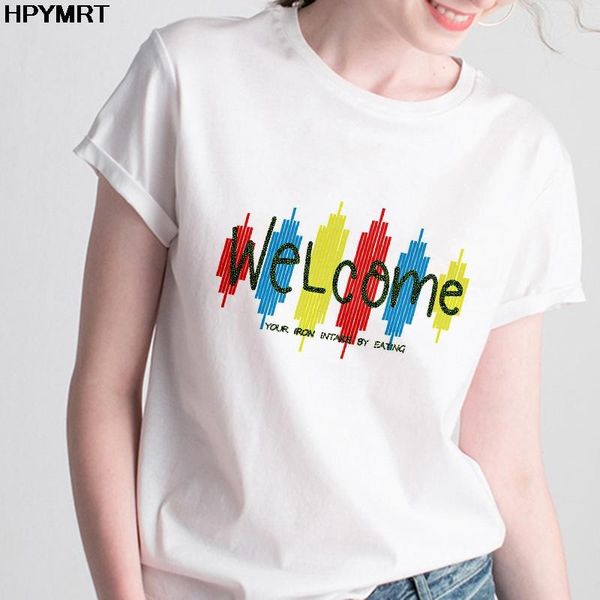 summer t-shirt fashion welcome letter printing t shirts women harajuku casual tshirt female cute loose clothing tee women's, White
summer t-shirt fashion welcome letter printing t shirts women harajuku casual tshirt female cute loose clothing tee women's, White