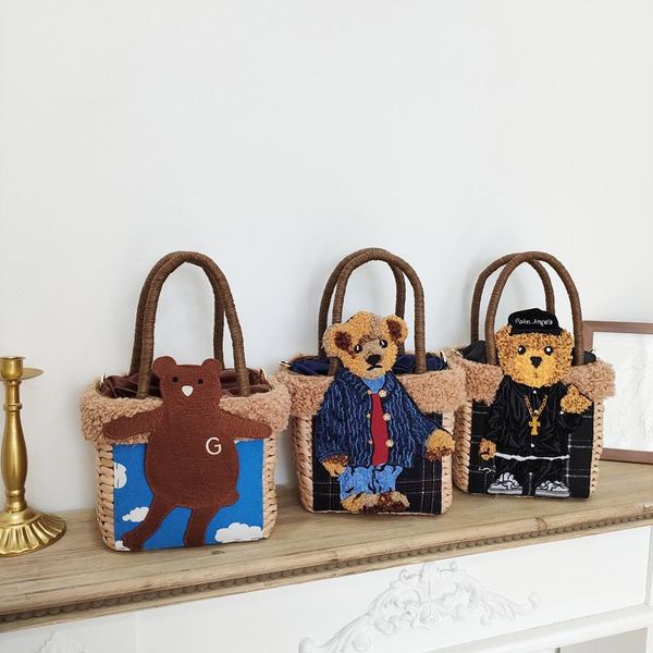 evening bags 2021 cute designer women straw handbag bear decor winter fairy tale animal beach shoulder bag string closure
evening bags 2021 cute designer women straw handbag bear decor winter fairy tale animal beach shoulder bag string closure