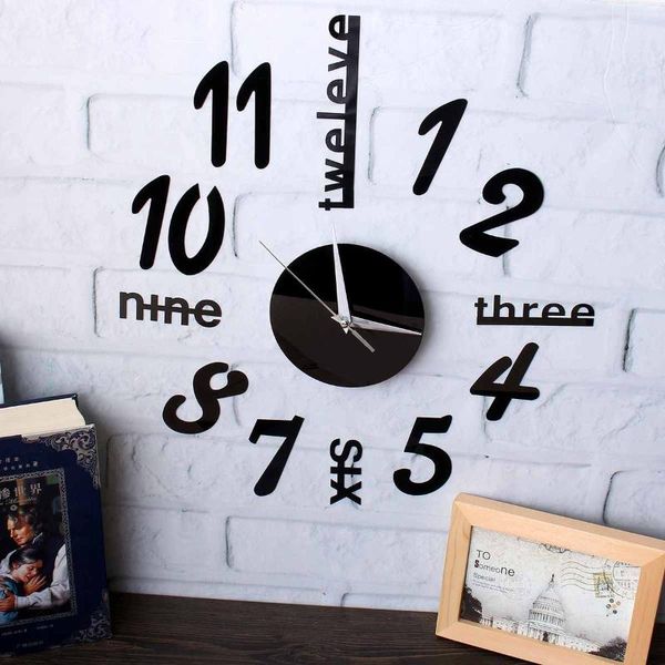 removable acrylic 3d number diy mirror surface wall sticker clock home art decor silver/black more glossy modern clocks
removable acrylic 3d number diy mirror surface wall sticker clock home art decor silver/black more glossy modern clocks