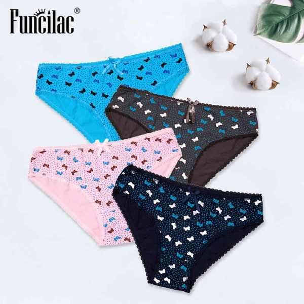 funcilac cotton woman panties lace female underwear ladies lingerie butterfly dot print girls briefs kawaii 4 pcs/set, Black;pink
funcilac cotton woman panties lace female underwear ladies lingerie butterfly dot print girls briefs kawaii 4 pcs/set, Black;pink