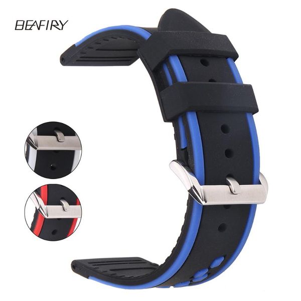 watch bands beafiry soft silicone rubber band strap20 22 24mm waterproof watchband black blue red white, Black;brown
watch bands beafiry soft silicone rubber band strap20 22 24mm waterproof watchband black blue red white, Black;brown
