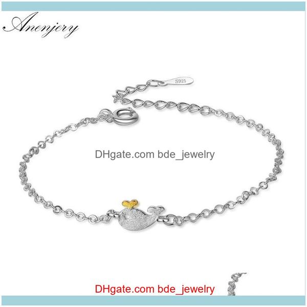 link, bracelets jewelrylink, chain anenjery cute little whale dolphins 925 sterling sier bracelet for women s-b216 drop delivery 2021 jlrpn, Black
link, bracelets jewelrylink, chain anenjery cute little whale dolphins 925 sterling sier bracelet for women s-b216 drop delivery 2021 jlrpn, Black