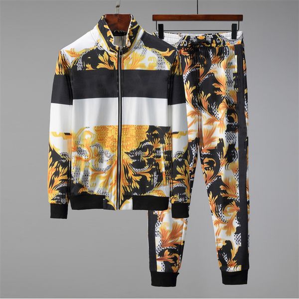 2021 fashion designer autumn and winter men s 3 d printing tracksuits set jogging zipped jacket pants 2 piece outdoor sportswear suit street, Gray
2021 fashion designer autumn and winter men s 3 d printing tracksuits set jogging zipped jacket pants 2 piece outdoor sportswear suit street, Gray