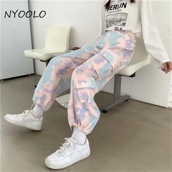 harajuku high waist tie dye big pockets cargo pants women casual streetwear loose ankle length hip hop jogger women's & capris, Black;white
harajuku high waist tie dye big pockets cargo pants women casual streetwear loose ankle length hip hop jogger women's & capris, Black;white
