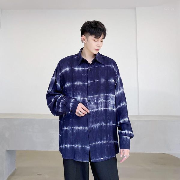 men tie dye long sleeve casual loose shirt male streetwear vintage fashion hip hop dress shirts men's, White;black
men tie dye long sleeve casual loose shirt male streetwear vintage fashion hip hop dress shirts men's, White;black