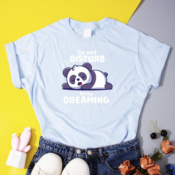 women's t-shirt cartoon panda graphic tees women do not disturb short sleeve cute ladies t shirts harajuku streetwear, White
women's t-shirt cartoon panda graphic tees women do not disturb short sleeve cute ladies t shirts harajuku streetwear, White