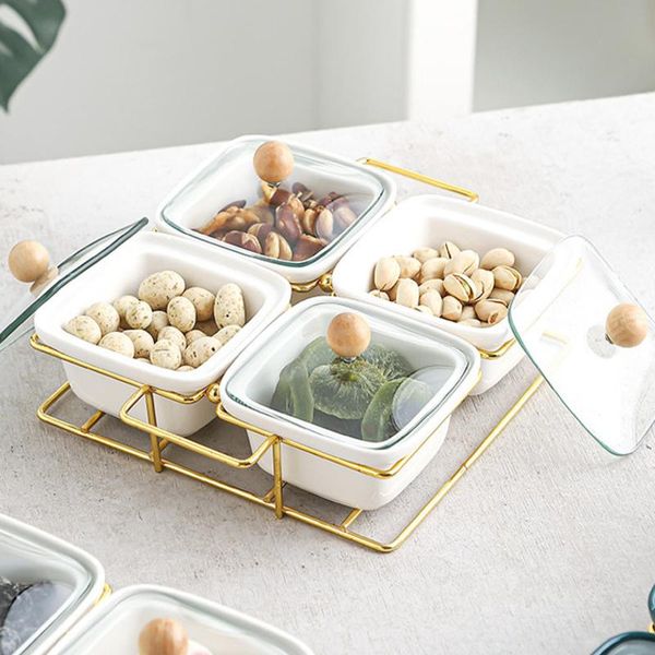 dishes & plates nordic nuts dry fruit plate glass cover living room platter ceramic with iron grid
dishes & plates nordic nuts dry fruit plate glass cover living room platter ceramic with iron grid