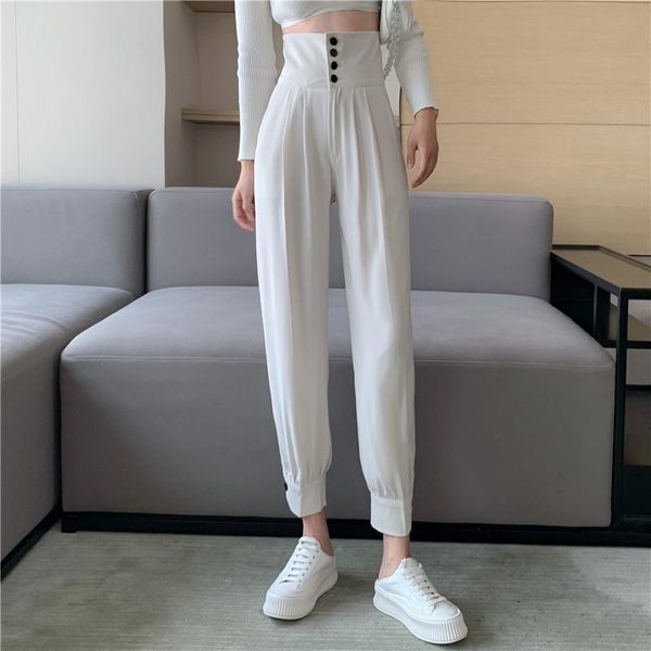women's pants & capris fashion women high stree slim waist casual loose cargo harem trousers, Black;white
women's pants & capris fashion women high stree slim waist casual loose cargo harem trousers, Black;white