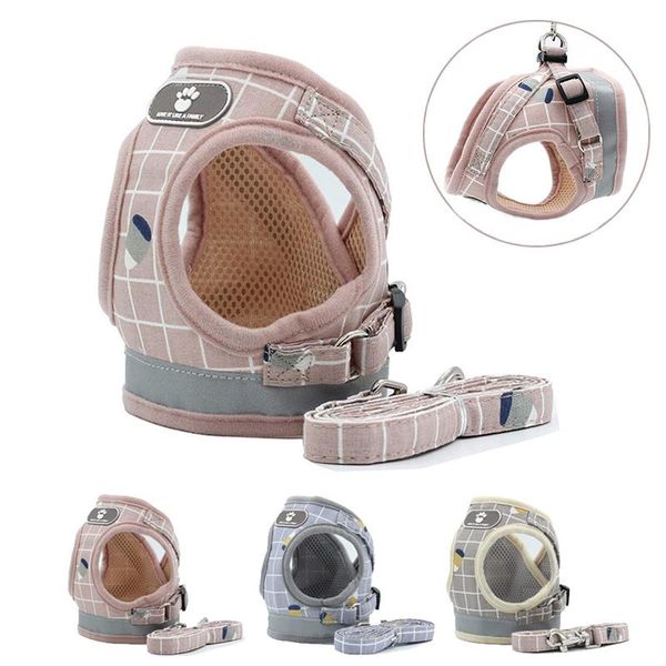 dog apparel harness leash set adjustable breathable cat collar vest for puppy pet chihuahua chest strap accessories
dog apparel harness leash set adjustable breathable cat collar vest for puppy pet chihuahua chest strap accessories