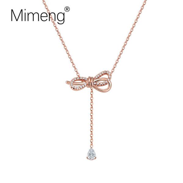 pendant necklaces mimeng fashion womens bow micro inlaid long tassel drop shaped zircon necklace boutique women's banquet jewelry, Silver
pendant necklaces mimeng fashion womens bow micro inlaid long tassel drop shaped zircon necklace boutique women's banquet jewelry, Silver