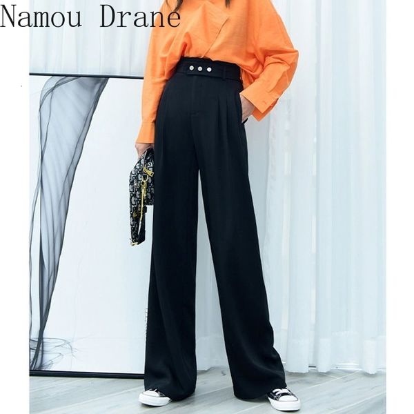 women's pants & capris spring and summer pants women drape high waist trousers elastic casual woman cxcg, Black;white
women's pants & capris spring and summer pants women drape high waist trousers elastic casual woman cxcg, Black;white