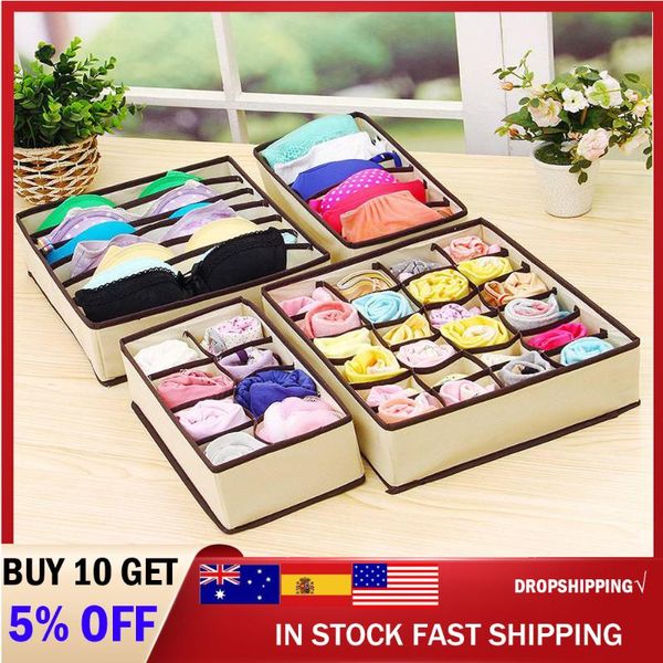 storage drawers foldable divider box bra underwear organizer 6/7/8/12/24 grids non-woven fabric wardrobe for socks
storage drawers foldable divider box bra underwear organizer 6/7/8/12/24 grids non-woven fabric wardrobe for socks