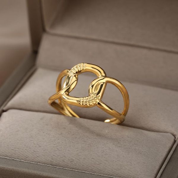 cluster rings stainless steel gold for women vintage twisted adjustable punk open finger geometry ring jewelry gift bijoux femme 2021, Golden;silver
cluster rings stainless steel gold for women vintage twisted adjustable punk open finger geometry ring jewelry gift bijoux femme 2021, Golden;silver