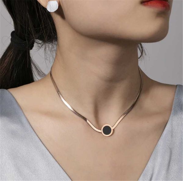 chains 316l stainless steel simple temperament flat snake chain roman numeral necklace designer jewelry, Silver
chains 316l stainless steel simple temperament flat snake chain roman numeral necklace designer jewelry, Silver