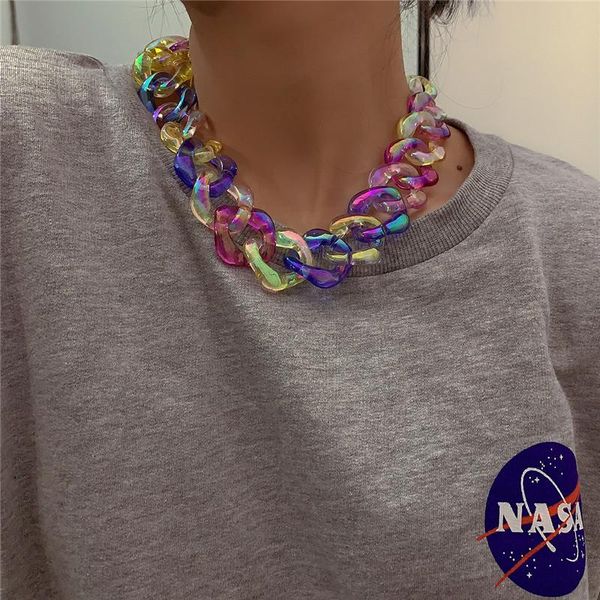beaded, strands 1pcs colorful acrylic chain necklace for women fashion statement resin hip hop choker collarc jewelry, Black
beaded, strands 1pcs colorful acrylic chain necklace for women fashion statement resin hip hop choker collarc jewelry, Black