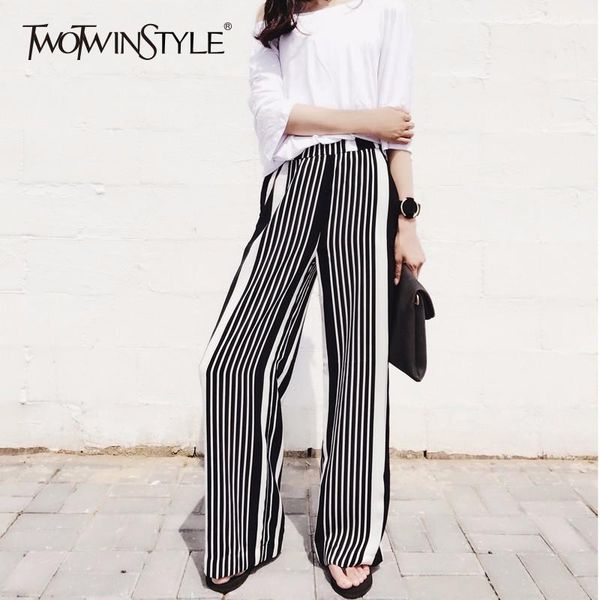 women's pants & capris galcaur chiffon pant womens striped patchwork elastic high waist oversize long wide leg trouser spring 2021 fash, Black;white
women's pants & capris galcaur chiffon pant womens striped patchwork elastic high waist oversize long wide leg trouser spring 2021 fash, Black;white