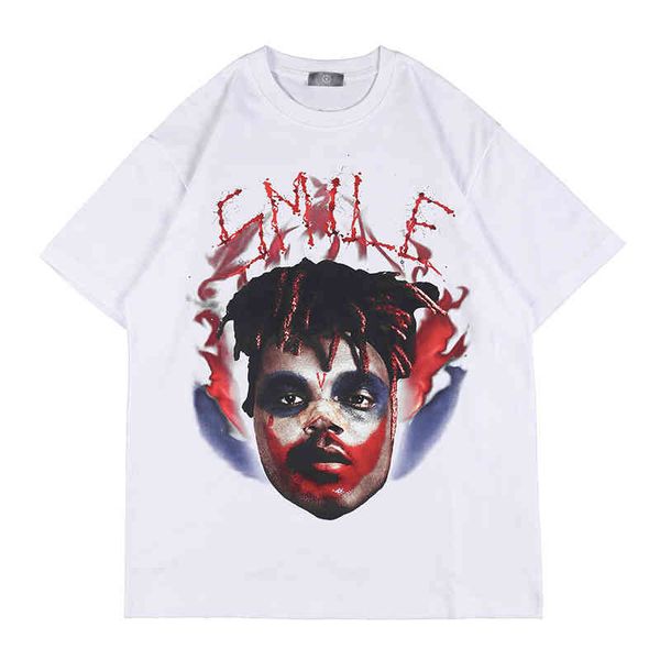 men's t-shirts fashion clown letter print oversize short sleeve t-shirt for men and women 079o, White;black
men's t-shirts fashion clown letter print oversize short sleeve t-shirt for men and women 079o, White;black