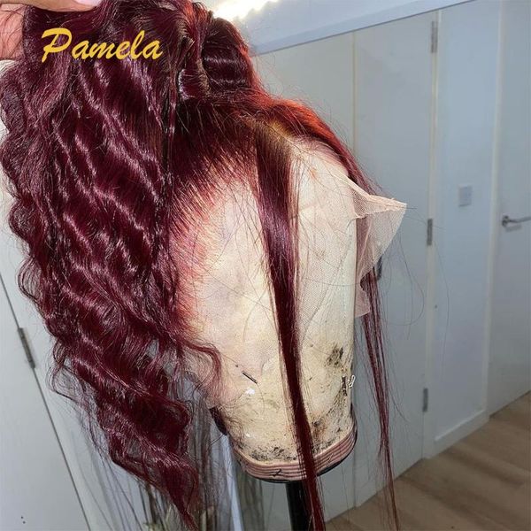 lace wigs 13x6 front human hair wig 99j burgundy deep wave frontal short straight 150% density hd, Black;brown
lace wigs 13x6 front human hair wig 99j burgundy deep wave frontal short straight 150% density hd, Black;brown