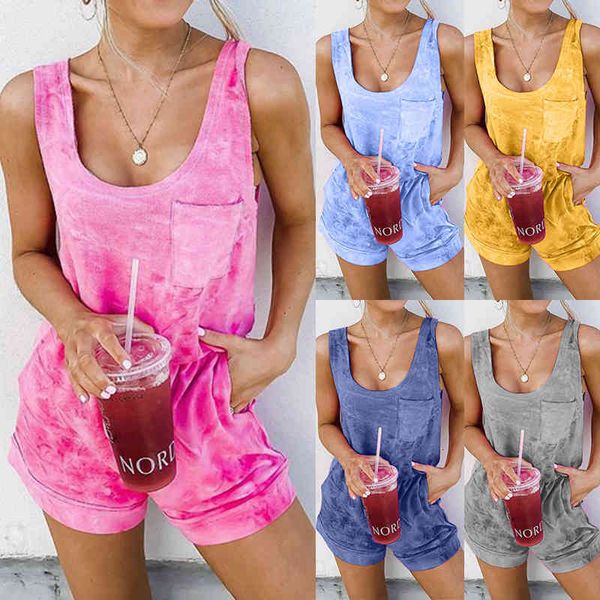 suits summer clothing tie dye print jumpsuit women fashion o-neck sleeveless playsuits casual loose one piece shorts rompers tirr, Black
suits summer clothing tie dye print jumpsuit women fashion o-neck sleeveless playsuits casual loose one piece shorts rompers tirr, Black