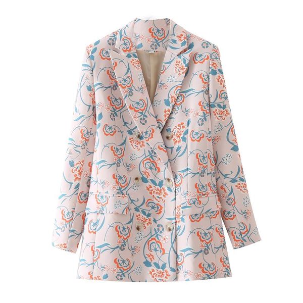 women's suits & blazers suit 2021 autumn fashion casual printing double-breasted long-sleeved blazer jacket, White;black
women's suits & blazers suit 2021 autumn fashion casual printing double-breasted long-sleeved blazer jacket, White;black