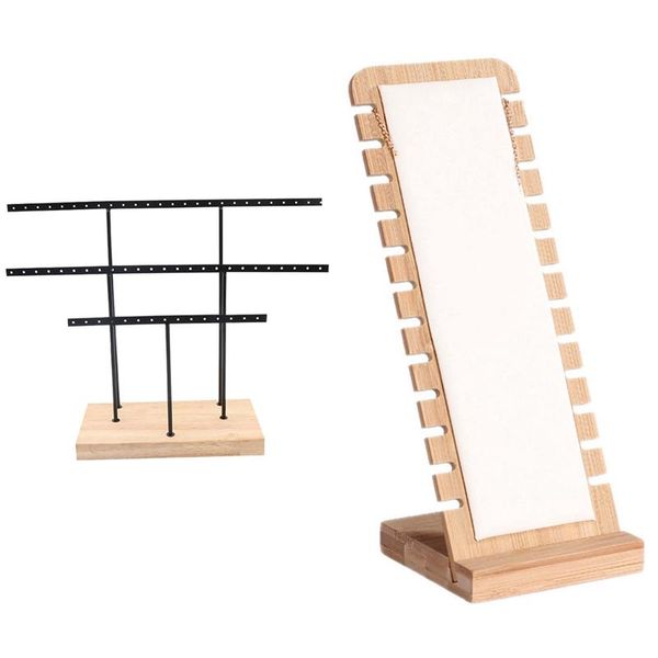 jewelry pouches, bags 2 pcs fashion necklace display stand solid wood pendant stand, 31 x 21.8 1.6cm & 10 9.5 25cm, Pink;blue
jewelry pouches, bags 2 pcs fashion necklace display stand solid wood pendant stand, 31 x 21.8 1.6cm & 10 9.5 25cm, Pink;blue