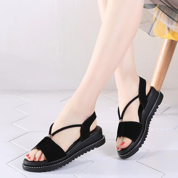 sandals summer suede women peep toe slippers ladies platforms casual wedge slides zapatos de mujer, Black
sandals summer suede women peep toe slippers ladies platforms casual wedge slides zapatos de mujer, Black