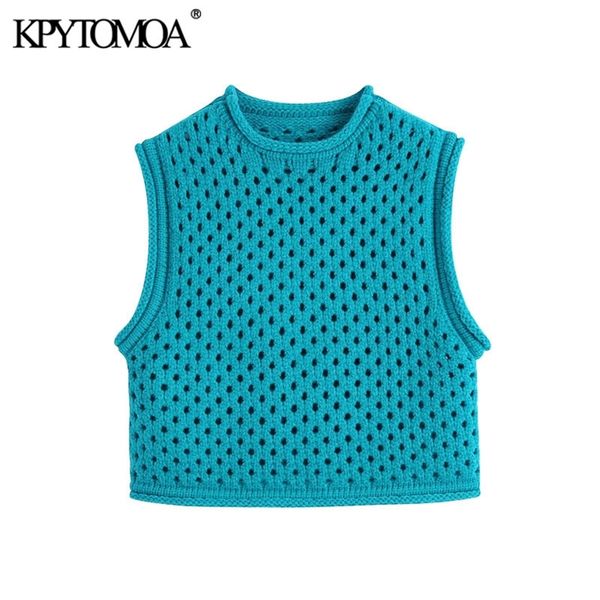 women fashion hollow out cropped knitted vest sweater vintage o neck sleeveless female waistcoat chic 210420, Black;white
women fashion hollow out cropped knitted vest sweater vintage o neck sleeveless female waistcoat chic 210420, Black;white