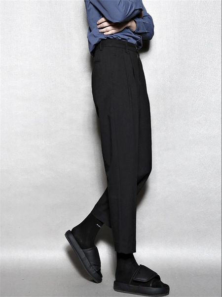 men's pants classic dark and simple port style of fashion youth loose straight tube large size suit, Black
men's pants classic dark and simple port style of fashion youth loose straight tube large size suit, Black