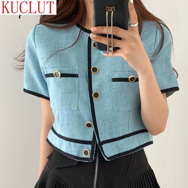 jacket women korean chic office lady clothes o neck single breasted coat contrast color thin short 1f163 women's jackets, Black;brown
jacket women korean chic office lady clothes o neck single breasted coat contrast color thin short 1f163 women's jackets, Black;brown