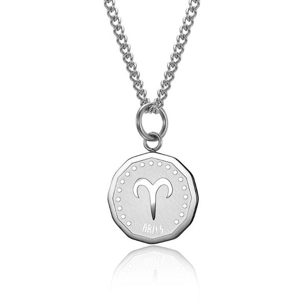 pendant necklaces stainless steel zodiac signs 12 constellations necklace for women men, Silver
pendant necklaces stainless steel zodiac signs 12 constellations necklace for women men, Silver