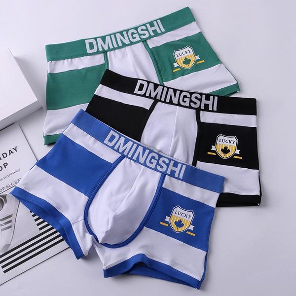 underpants wizitan men's underwear stitching printed cotton personality fashion boxer shorts, Black;white
underpants wizitan men's underwear stitching printed cotton personality fashion boxer shorts, Black;white