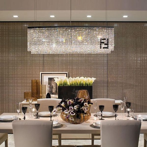 dining room 100% k9 crystal light black f rectangular chandelier candelabro curve el villa modern lighting lustres chandeliers
dining room 100% k9 crystal light black f rectangular chandelier candelabro curve el villa modern lighting lustres chandeliers