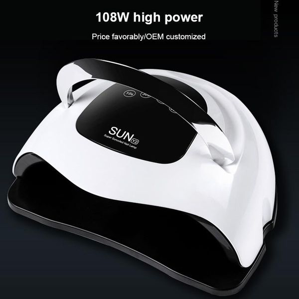 nail dryers 108w led uv lamp dryer polish gel acrylic light professional tool quick-drying therapy art two-handed safely
nail dryers 108w led uv lamp dryer polish gel acrylic light professional tool quick-drying therapy art two-handed safely